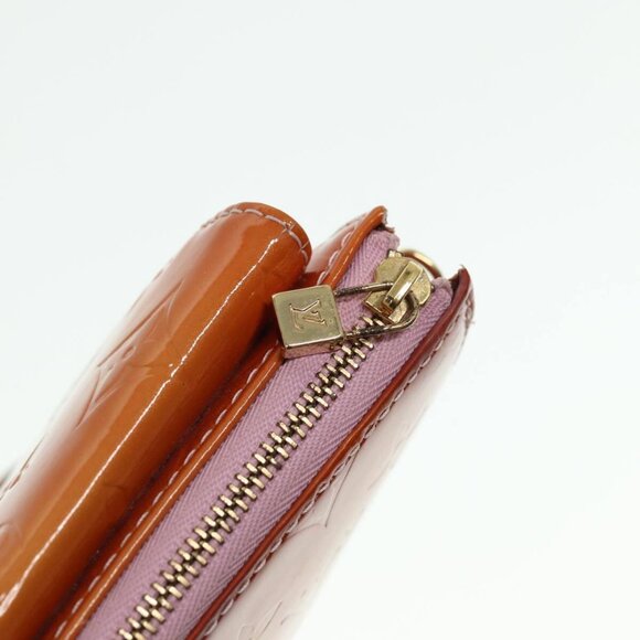 LOUIS VUITTON Monogram Vernis Motto Pouch Marshmallow Pink - Picture 9 of 16